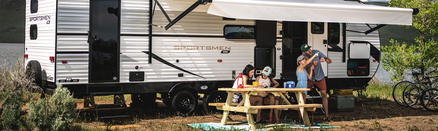 2024 KZ RV Sportsmen SE Value Packed Travel Trailer at Campground