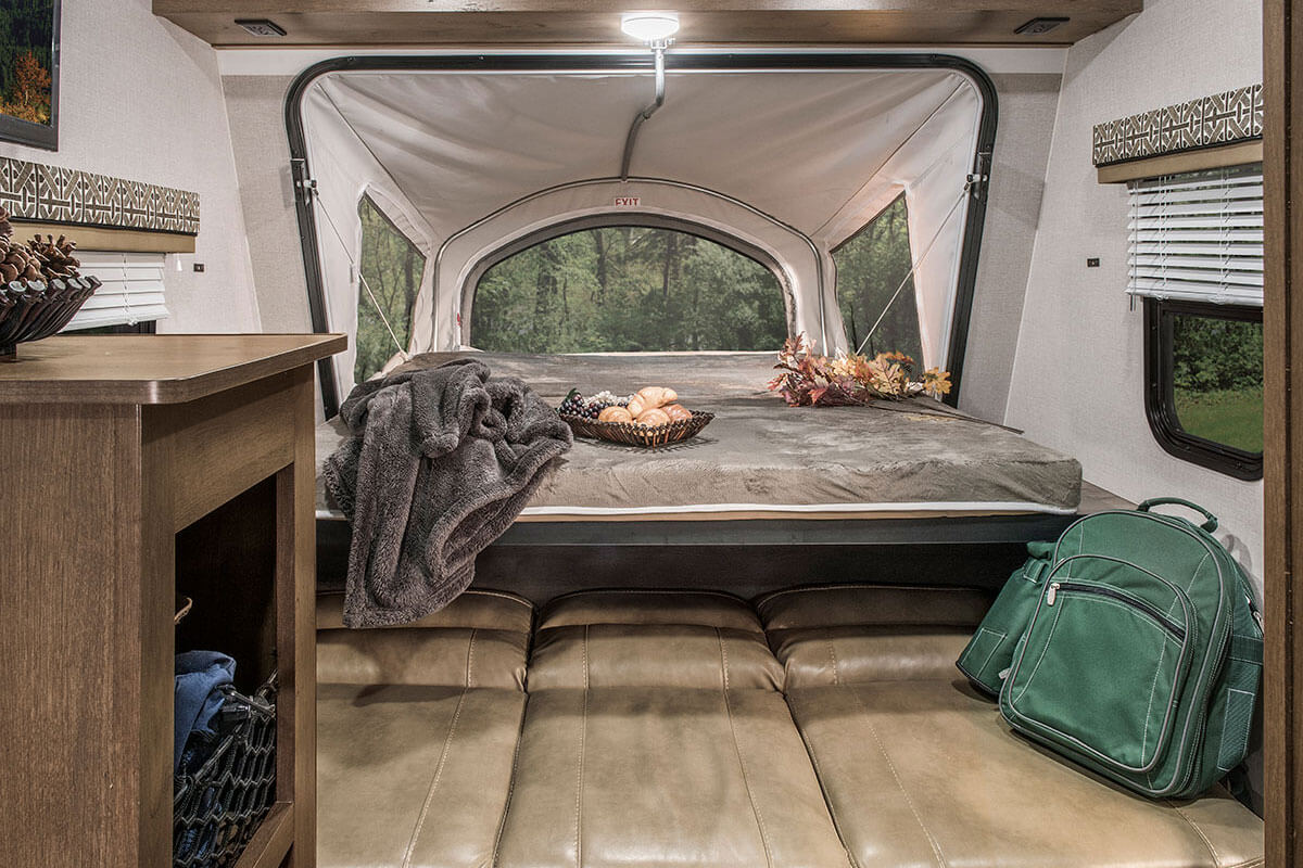 KZ RV Maintenance Tips tents on hybrid trailers