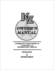 2014 KZ RV Durango & Sportsmen Owners Manual