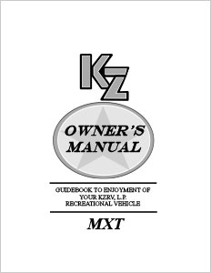 2014 KZ RV MXT Owners Manual