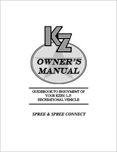 2014 KZ RV Spree & Spree Connect Owners Manual