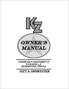 2015 KZ RV MXT & Sportster Owners Manual