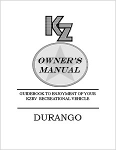 2016 KZ RV Durango Owners Manual