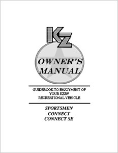 2019 KZ RV Sportsmen, Connect & Connect SE  Owners Manual