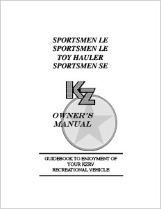 2019 KZ RV Sportsmen LE & Sportsmen SE Owners Manual