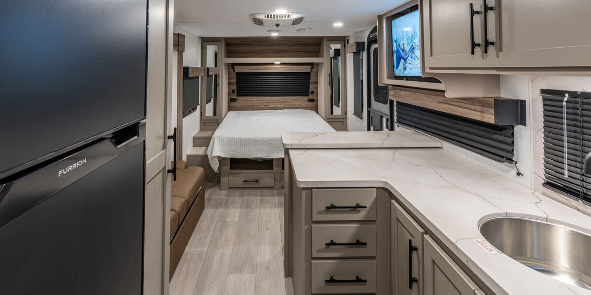 2026 KZ RV Connect Mini CM231BH Travel Trailer Back to Front