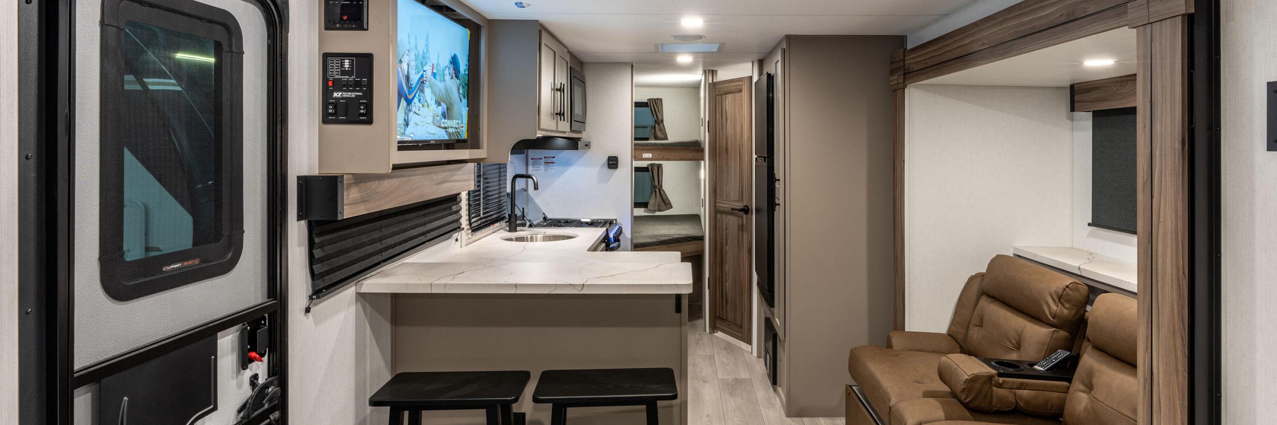 2026 KZ RV Connect Mini CM231BH Ultra Lightweight Travel Trailer Kitchen