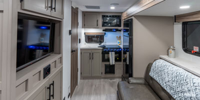 2026 KZ RV Connect Mini CM171RK Travel Trailer Entertainment Center and Jackknife Sofa