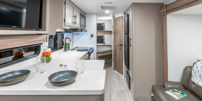 2026 KZ RV Connect Mini CM231BH Travel Trailer Mink Front to Back