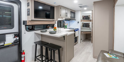 2026 KZ RV Connect Mini CM231BH Travel Trailer Mink Living Room Bar Stool