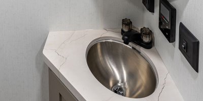 2026 KZ RV Connect Mini CM231BH Travel Trailer Bathroom Vanity Close