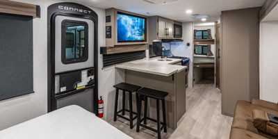 2026 KZ RV Connect Mini CM231BH Travel Trailer Kitchen High Top Seating