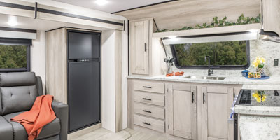 2023 KZ RV Connect SE C221FKKSE Travel Trailer Kitchen Cabinets