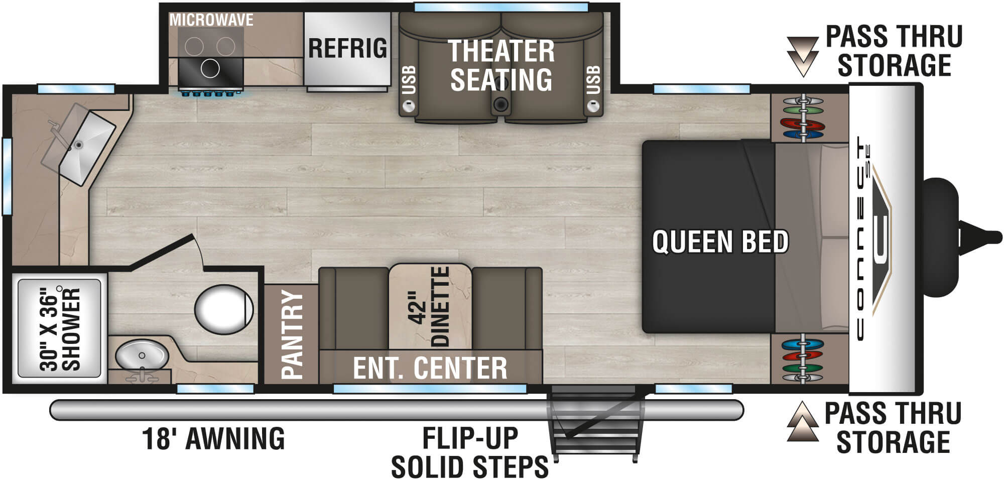 2026 KZ Connect SE C211MKSE floor plan