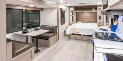 2026 KZ RV Connect SE C201MLSE Travel Trailer Living Room and Dinette 1