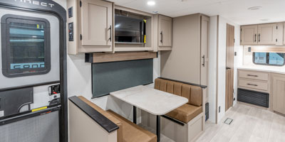 2026 KZ RV Connect SE C211MKSE Travel Trailer Living Room and Dinette