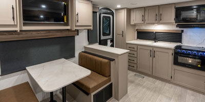 2026 KZ RV Connect SE C221RKSE Travel Trailer Kitchen and Dinette