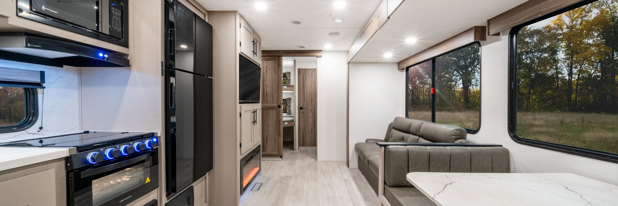 2027 KZ RV Connect SE C301BHKSE Lightweight Travel Trailer Living Room