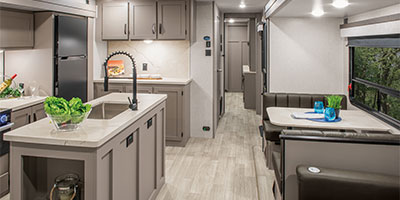 2024 KZ RV Connect C313MK Travel Trailer Kitchen and Dinette
