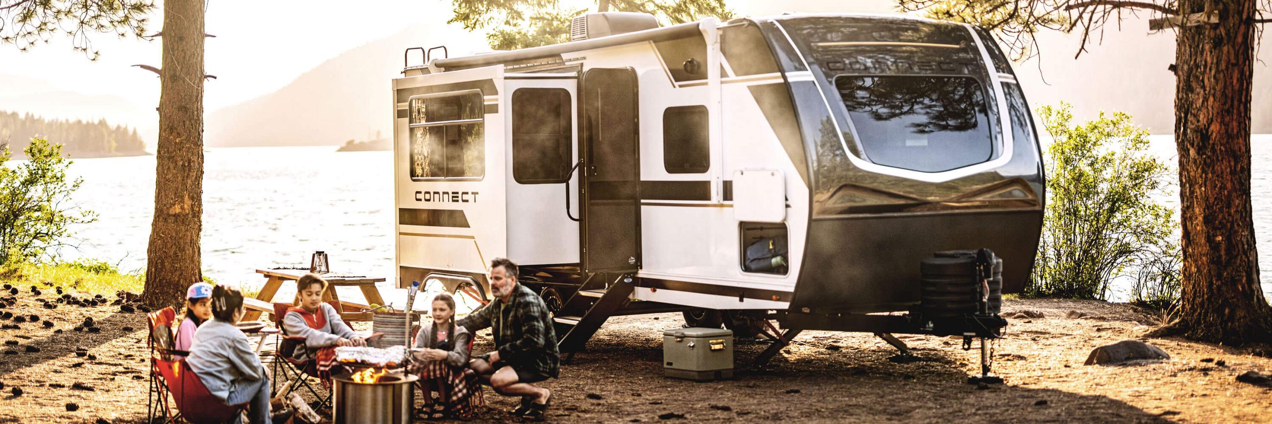 2026 KZ RV Connect C252BH Lightweight Travel Trailer at Campground