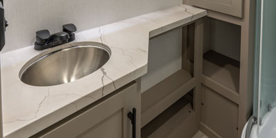 2026 KZ RV Connect C252BH Travel Trailer Bathroom Vanity