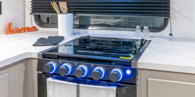 2026 KZ RV Connect C271RL Travel Trailer Microwave and Cooktop