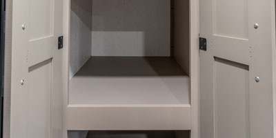 2026 KZ RV Connect C271RL Travel Trailer Pantry Open