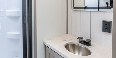 2026 KZ RV Connect C312RE Travel Trailer Bathroom Vanity and Sink
