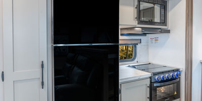 2026 KZ RV Connect C312RE Travel Trailer Kitchen Refrigerator, Microwave and Oven