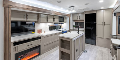 2026 KZ RV Connect C333RLK Travel Trailer Kitchen Sink and Island