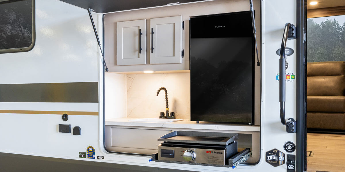 2027 KZ RV Connect C302FBK Travel Trailer Exterior Kitchen
