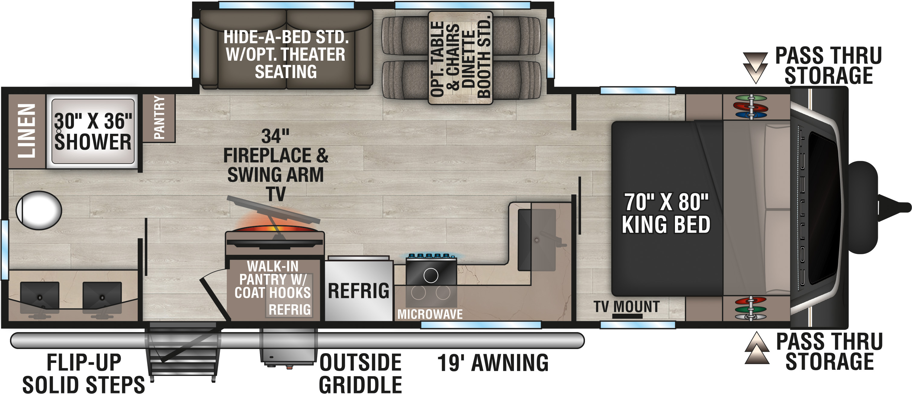 2027 KZ RV Connect C261RB Travel Trailer Floorplan
