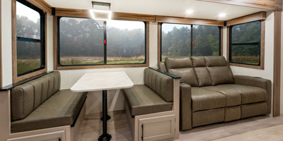 2027 KZ RV Connect C302FBK Travel Trailer Sofa and Dinette