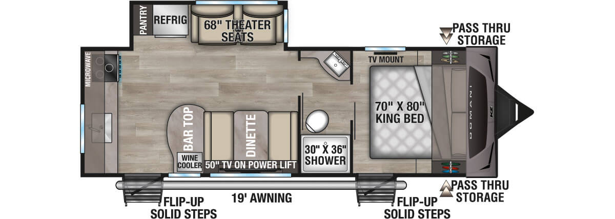 2026 KZ RV Domani DM241ML Travel Trailer Floorplan