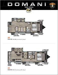 2026 KZ RV Domani Lightweight Travel Trailers Flyer