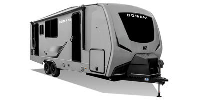 2026 KZ RV Domani DM241ML Travel Trailer Exterior Front 3-4 Door Side