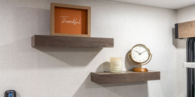 2026 KZ RV Domani DM241ML Travel Trailer Living Room Shelves