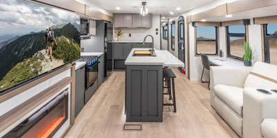 2026 KZ RV Domani DM323RL Travel Trailer Back to Front