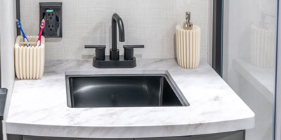 2026 KZ RV Domani DM323RL Travel Trailer Bathroom Vanity