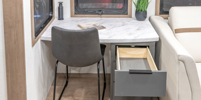 2026 KZ RV Domani DM323RL Travel Trailer Desk Drawer