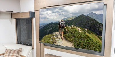 2026 KZ RV Domani DM323RL Travel Trailer Entertainment Center