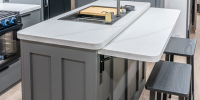 2026 KZ RV Domani DM323RL Travel Trailer Kitchen Island