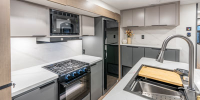2026 KZ RV Domani DM323RL Travel Trailer Kitchen