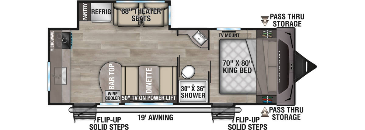 2027 KZ RV Domani DM241ML Travel Trailer Floorplan