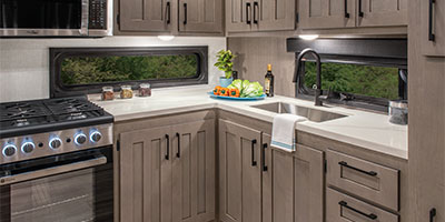 2024 KZ RV Durango D280RKD Fifth Wheel Kitchen Cabinets