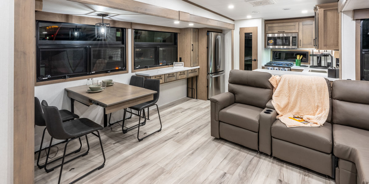 2026 KZ RV Durango D339MLT Fifth Wheel Dinette Desk Slide