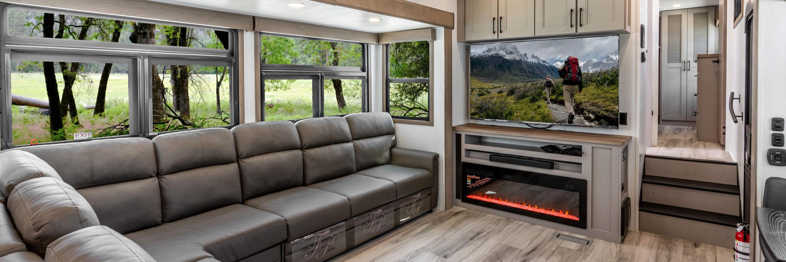 2026 KZ RV Durango D339MLT Luxury Fifth Wheel Living Room