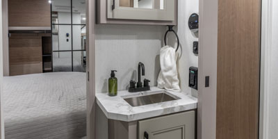 2026 KZ RV Durango D302RLT Fifth Wheel Bathroom Vanity