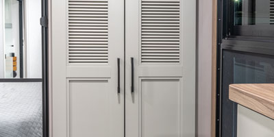 2026 KZ RV Durango D302RLT Fifth Wheel Bedroom Closet 1
