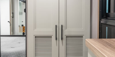 2026 KZ RV Durango D339MLT Fifth Wheel Bedroom Closet Closed